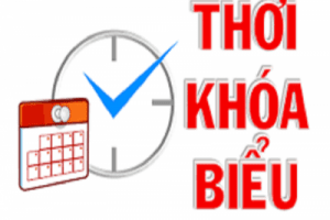 Thời khoá biểu từ ngày 26/12/2022